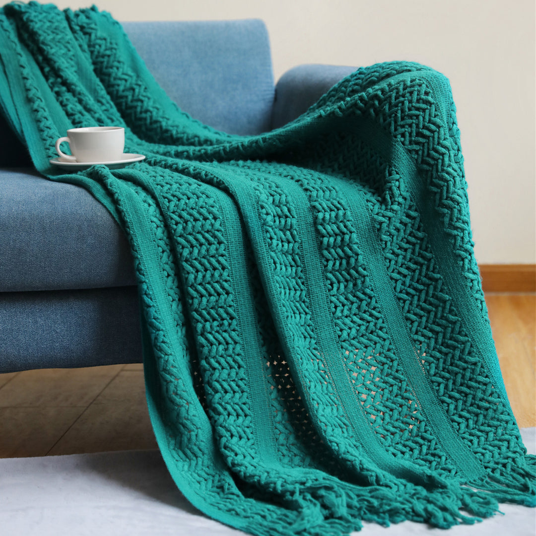 Cozy Knit Throw Blanket