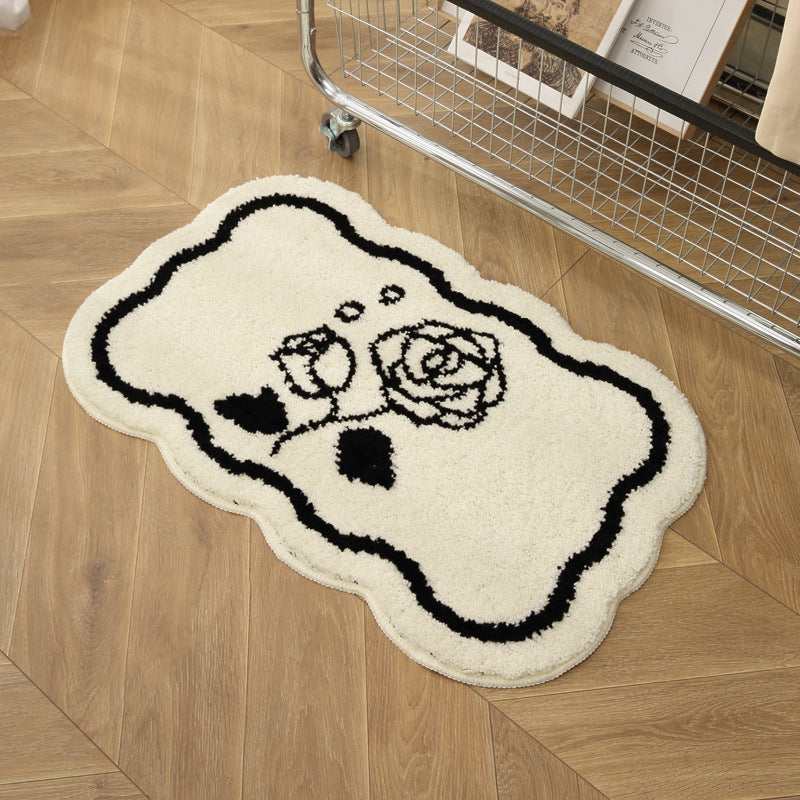 Heart-Shaped Decorative Bath Mat Kalsten