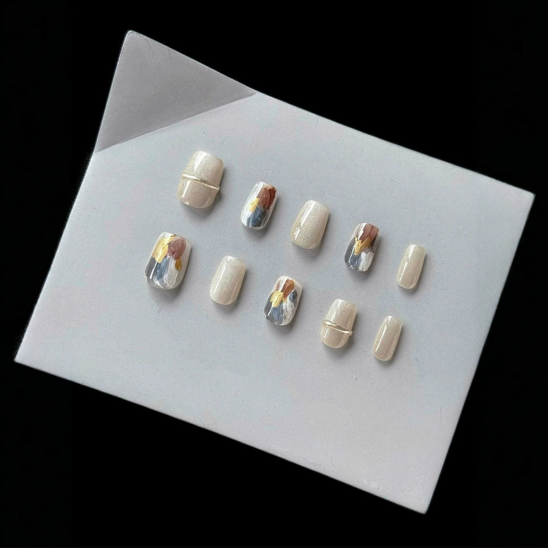 Artistic Press-On Nail Design Kit