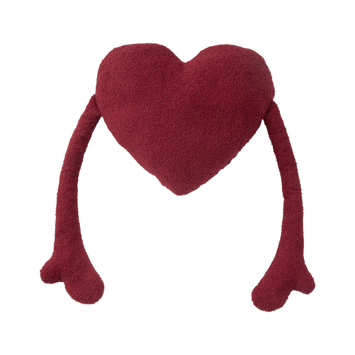 Heart-shaped cuddle cushion with extended arm applications Kalsten