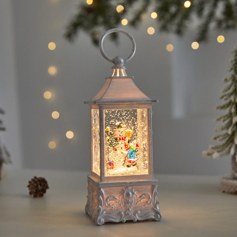 Vintage Snow Globe Lantern