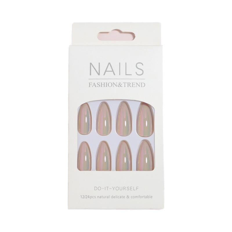 Iridescent Press-On Nail Tips Kalsten