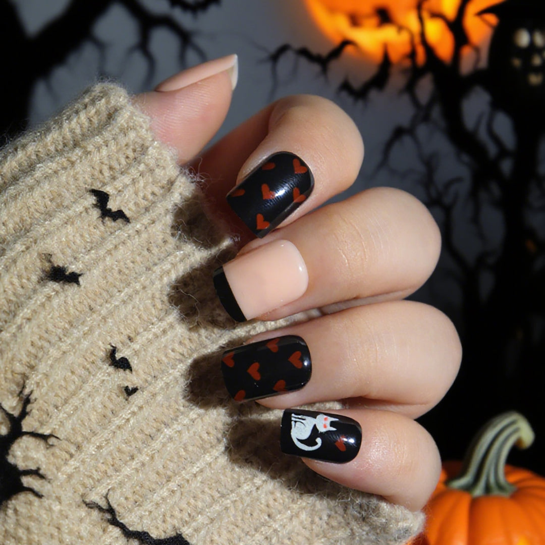Halloween-Themed Press-On Nail Art Set Kalsten