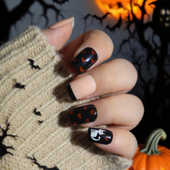 Halloween-Themed Press-On Nail Art Set Kalsten