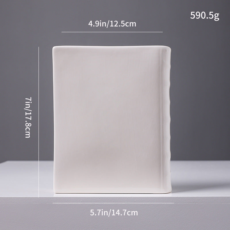 Decorative Book-Shaped Ceramic Sculpture Kalsten