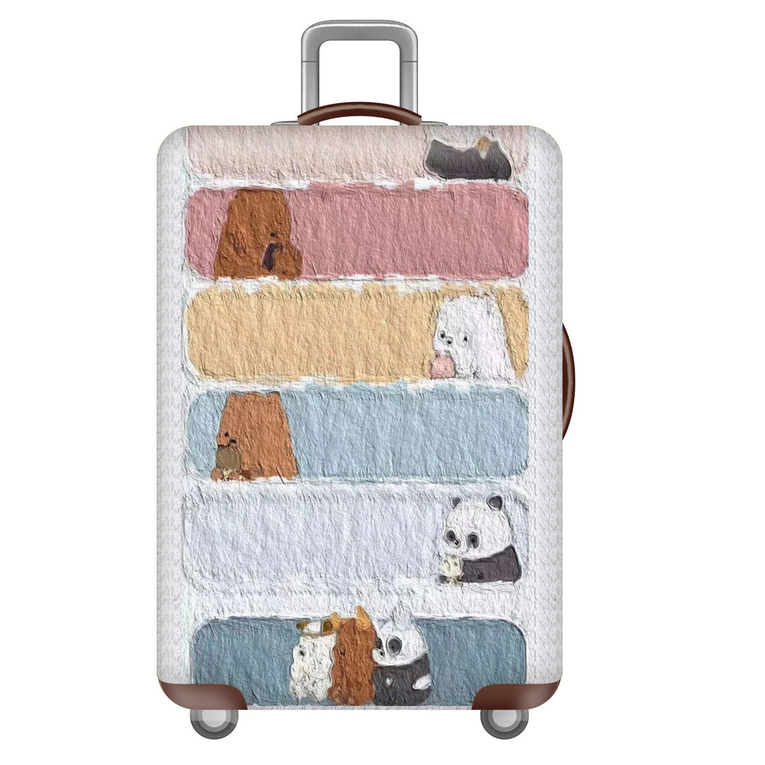 Women's Hard Shell Suitcase with Cheerful Kalsten Design