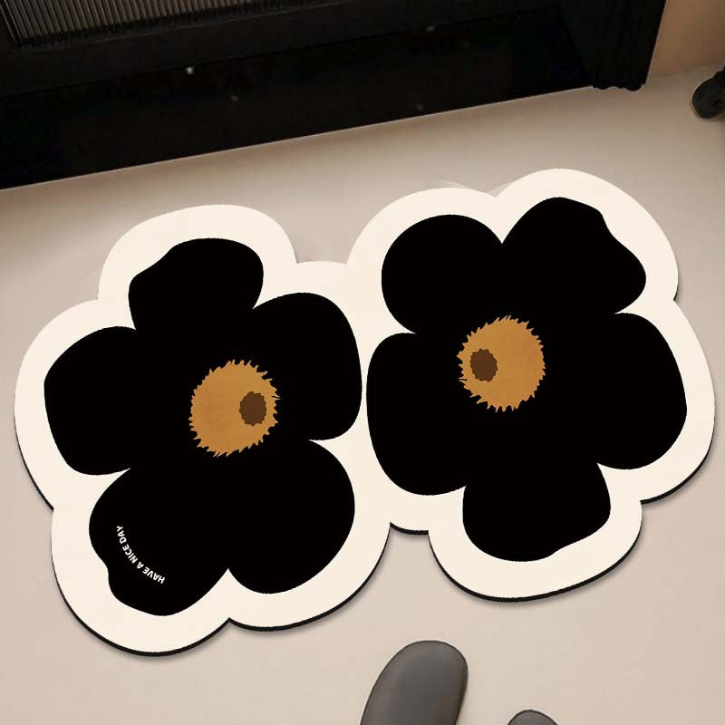 Decorative Floral Bath Mat