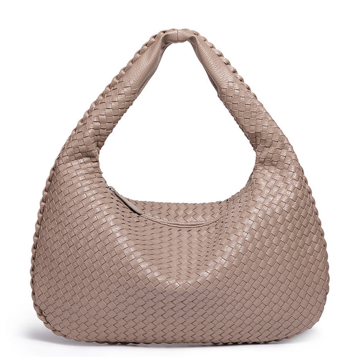 Handcrafted Woven Leather Hobo Bag Kalsten