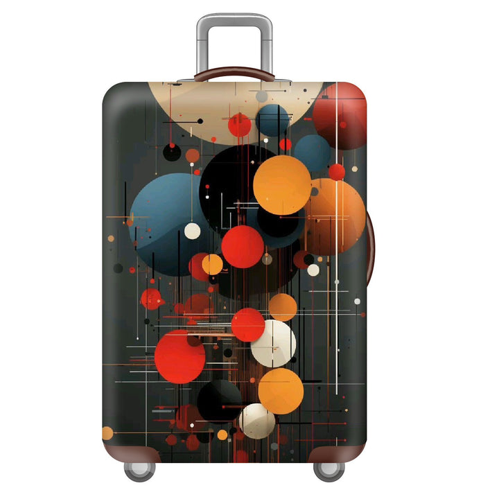 Unisex nan elastic suitcase cover with three-dimensional honeycomb pattern, shock-absorbing stretch protection cover for trolley with zipper Kalsten