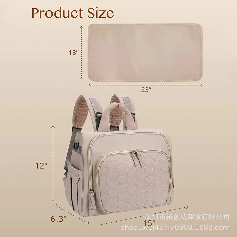Multi-Functional Diaper Backpack with Changing Mat Kalsten