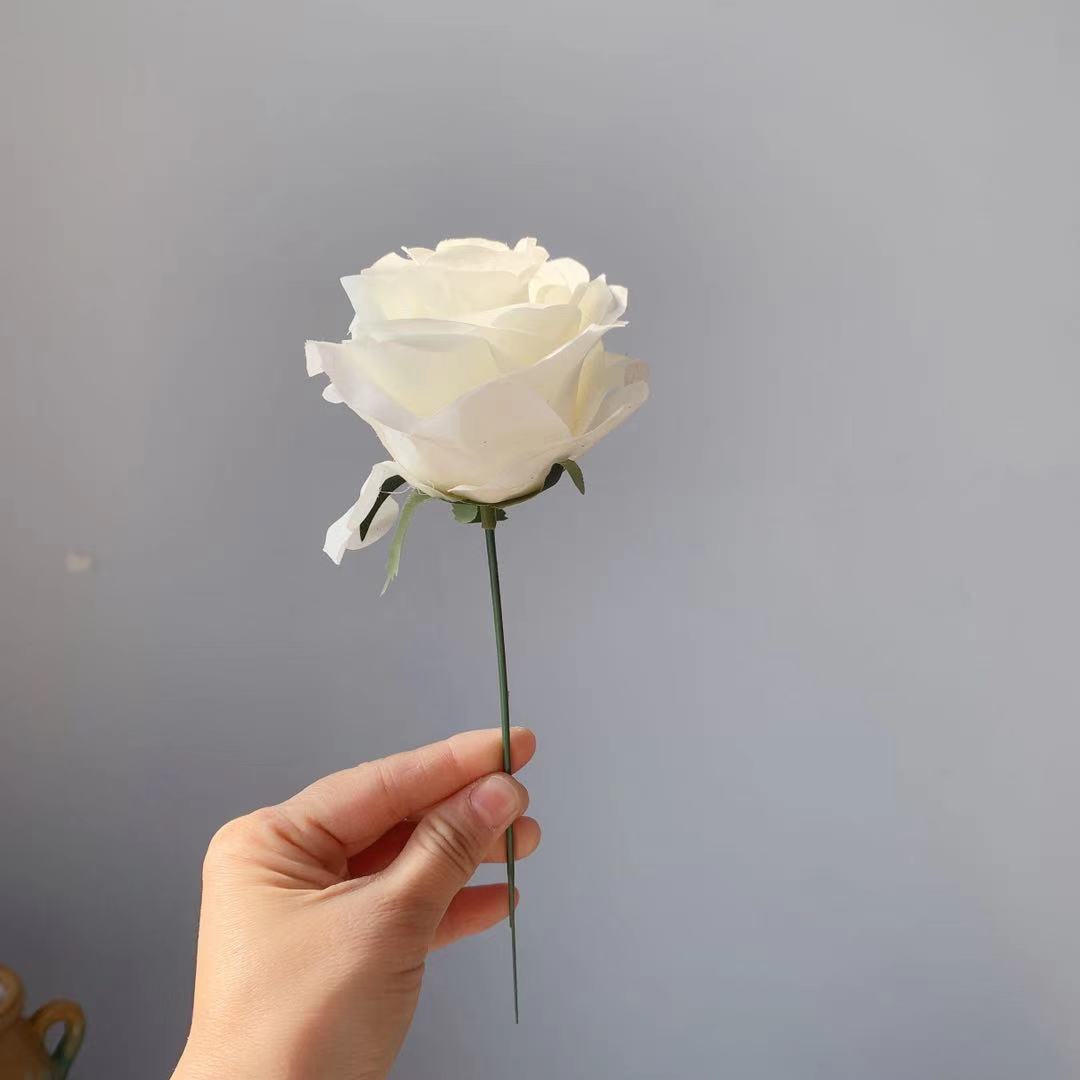 Realistic Silk Rose Stem