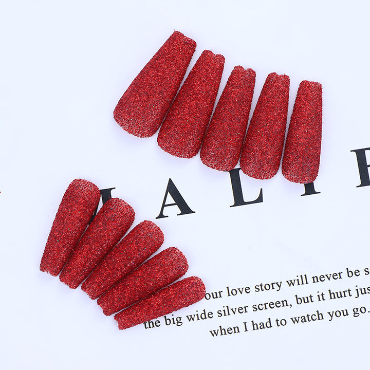 High-quality artificial nails with glitter effects Kalsten