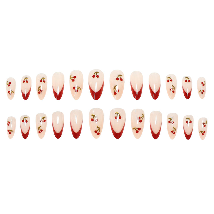 Cherry Blossom Themed Press-On Nail Art
