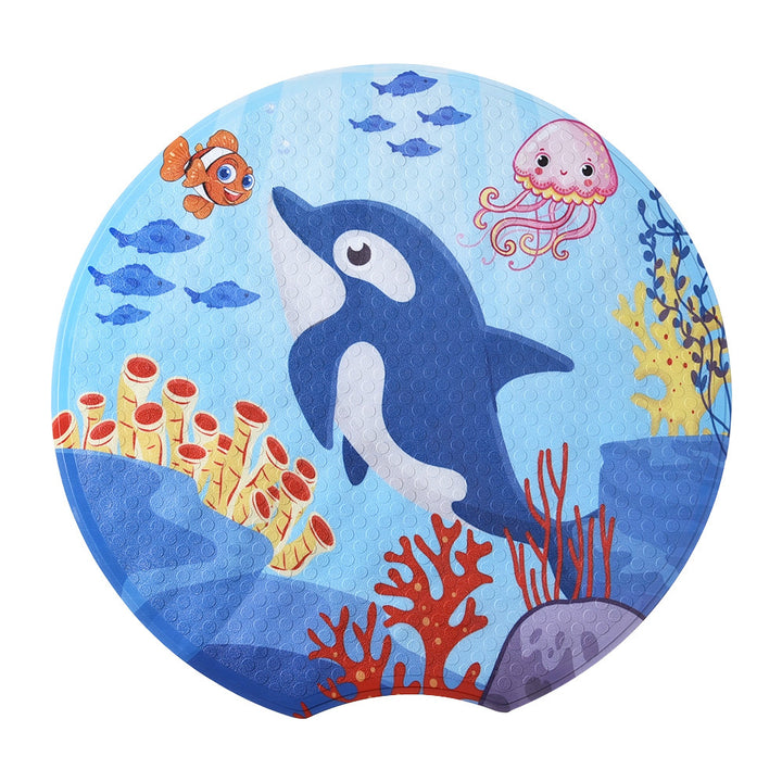 Cartoon Ocean-Themed Bath Mat Kalsten