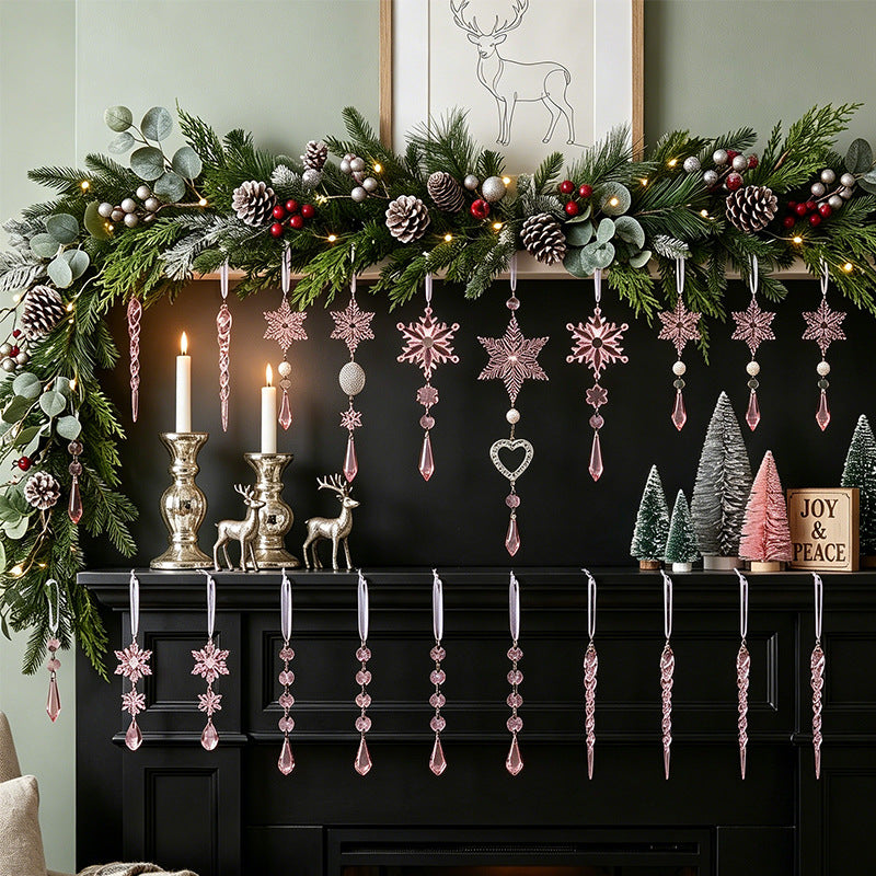 Decorative Crystal Snowflake Ornaments