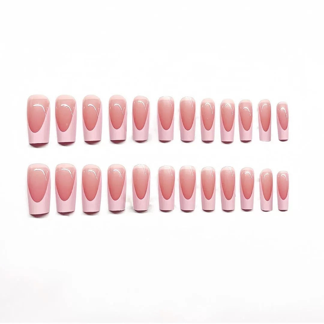 Elegant French Tip Press-On Nail Set Kalsten