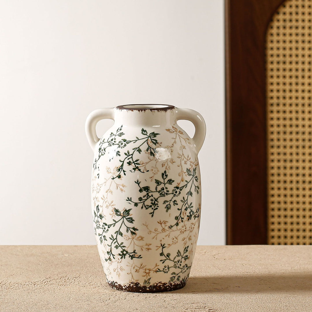 Elegant and artistically decorated ceramic vase Kalsten