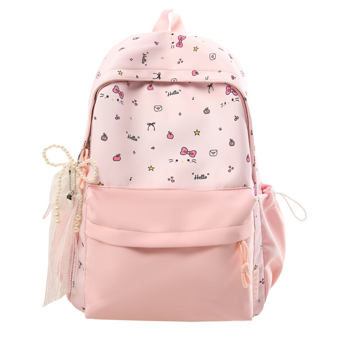 Playful Patterned School Backpack