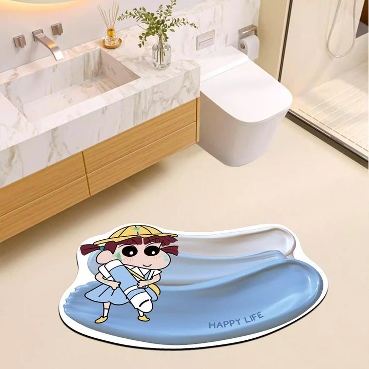 Cute Cartoon-Themed Bathroom Bath Mat