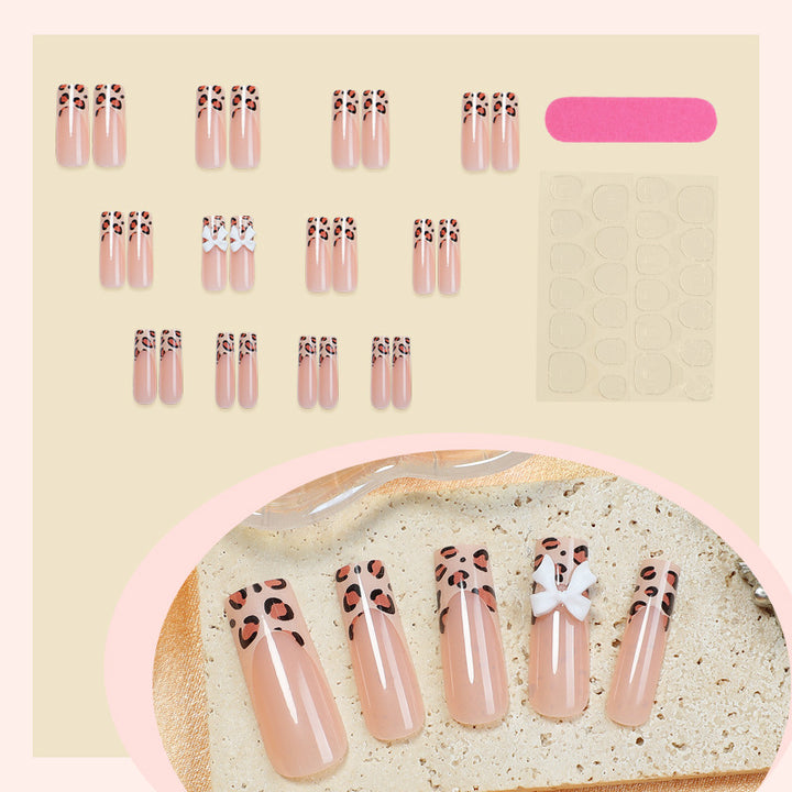 Artistic Leopard Print Press-On Nails kalsten