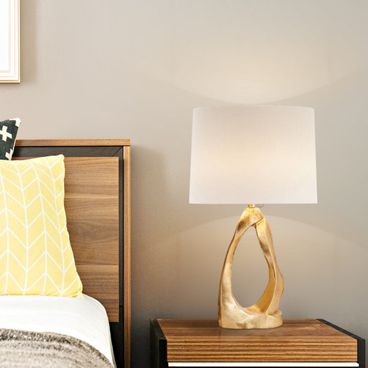 Artistic Table Lamp with Sculptural Design