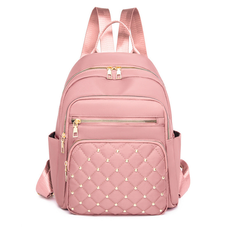 Quilted Multi-Pocket Backpack