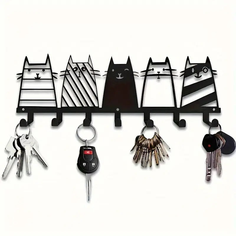 Metal key holder with cat design Kalsten