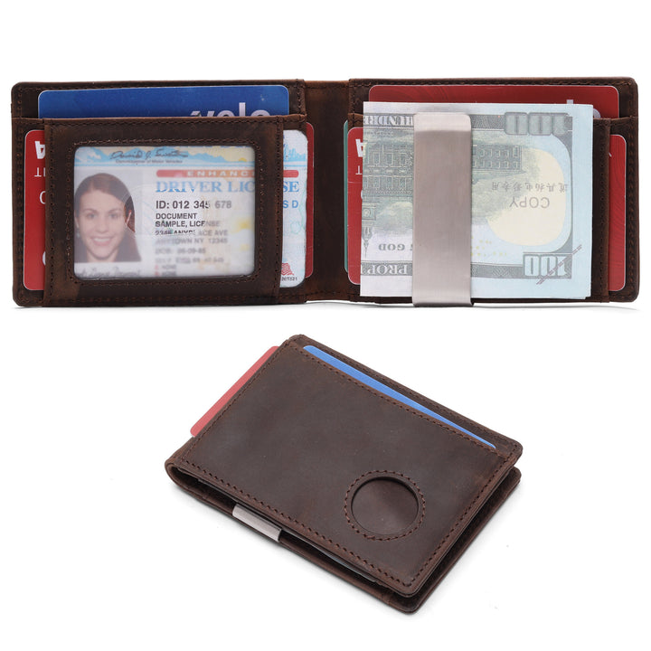 Compact RFID-Blocking Leather Wallet Kalsten