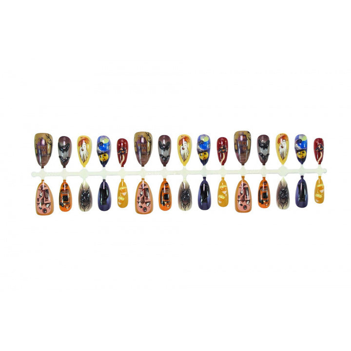 Themed Halloween Decorative Press-On Nail Set