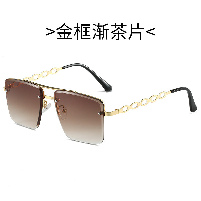 Women's Square Sunglasses with Elegant Chain Structure Kalsten