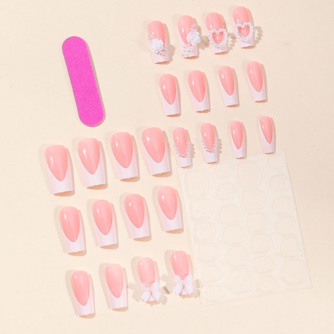 Exquisite 3D Floral and Gem-Embellished Nail Art Extensions Kalsten