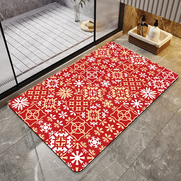 Abstract Modern Bath Mat Kalsten