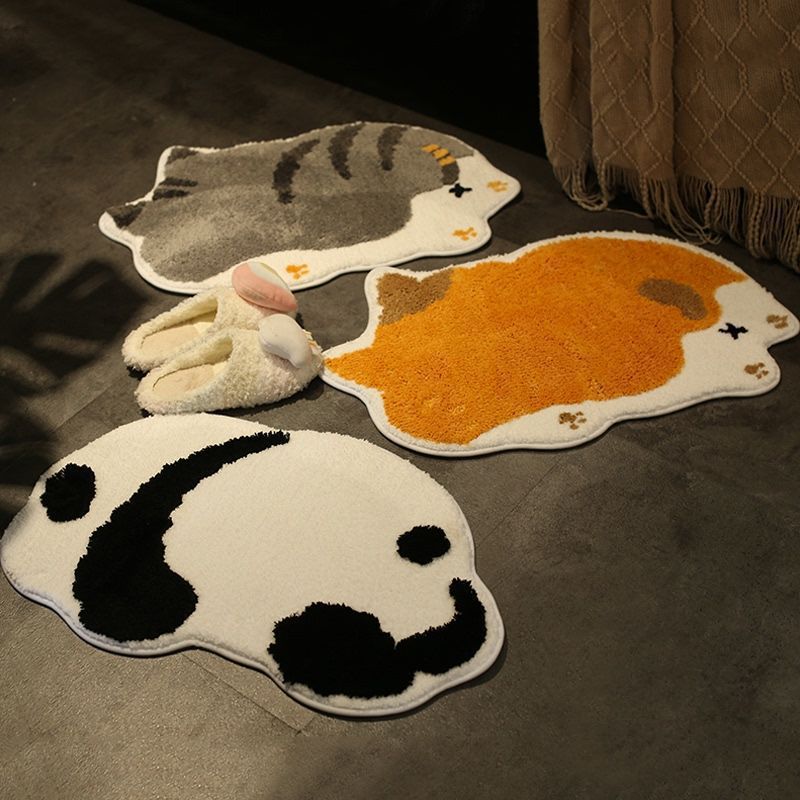 Cartoon Cat Shaped Bath Mat Kalsten