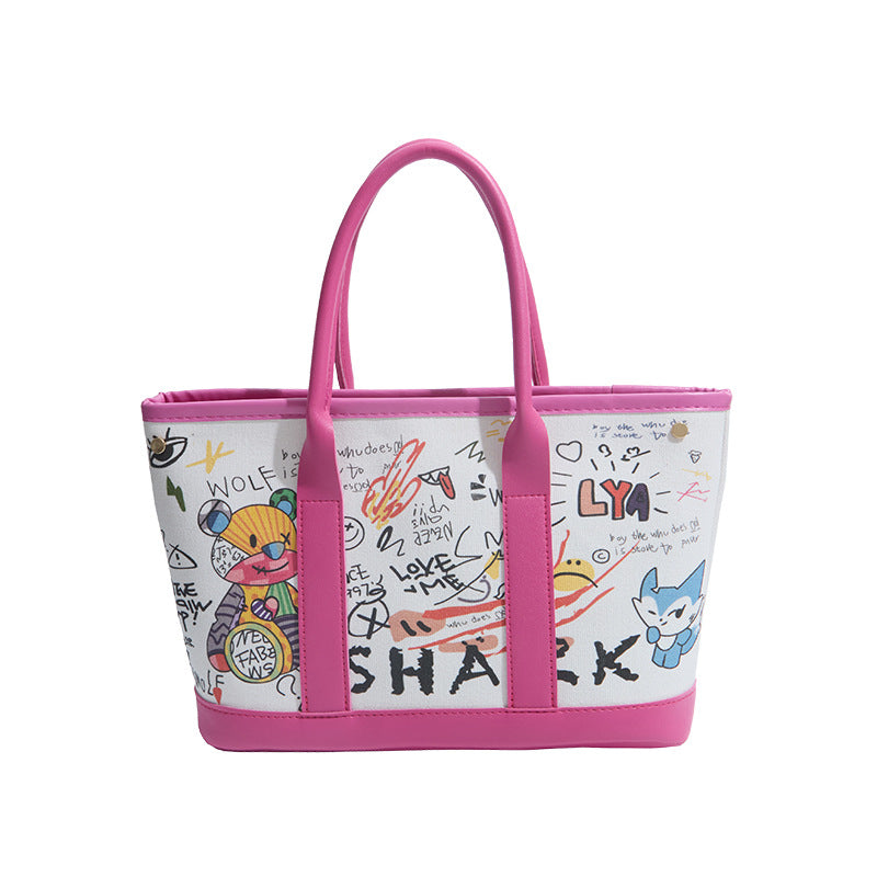 WoPlayful Illustrated Canvas Tote Bag Kalsten