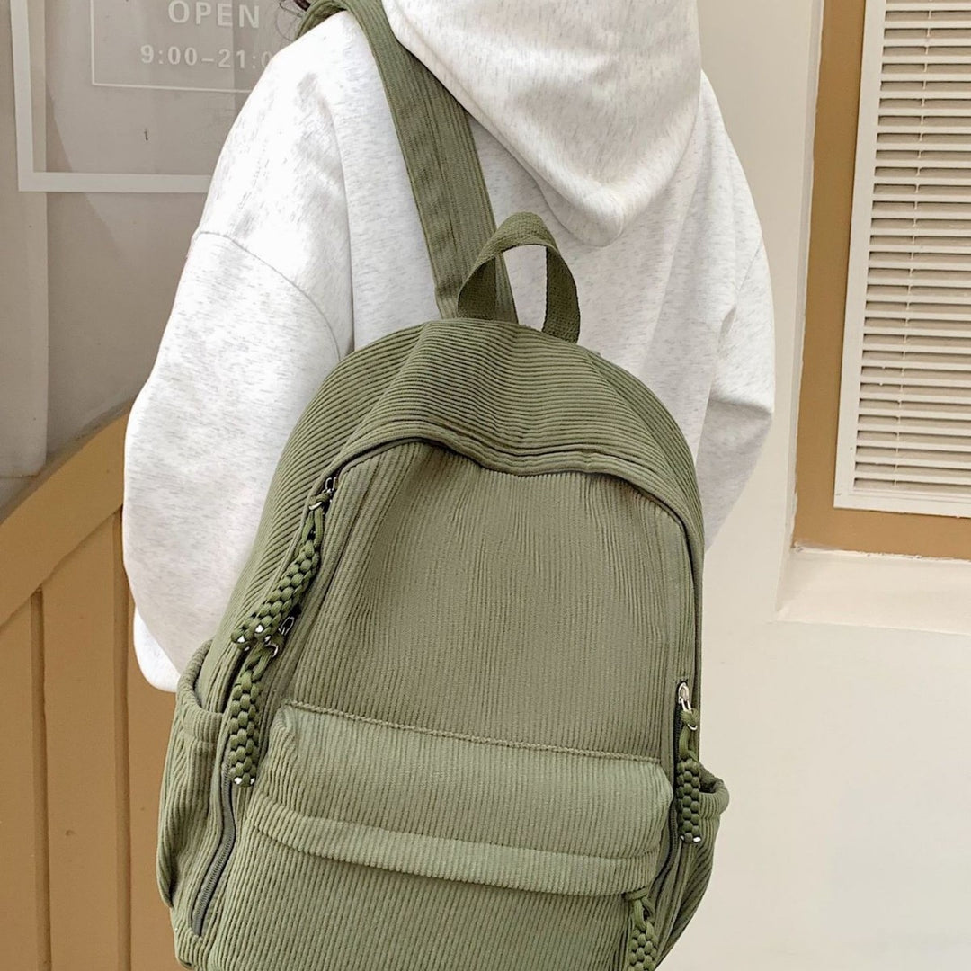 Backpack Made of Durable Ribbed Material Kalsten