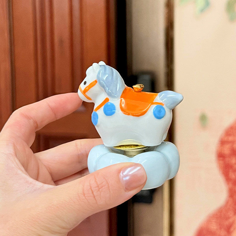 Ceramic Twirling Pony Ornament Vase
