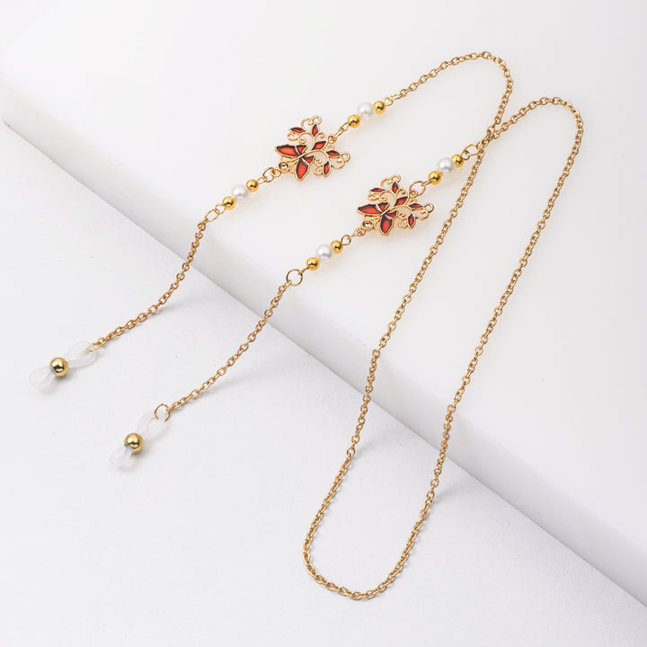 Elegant Floral Eyewear Chain Kalsten