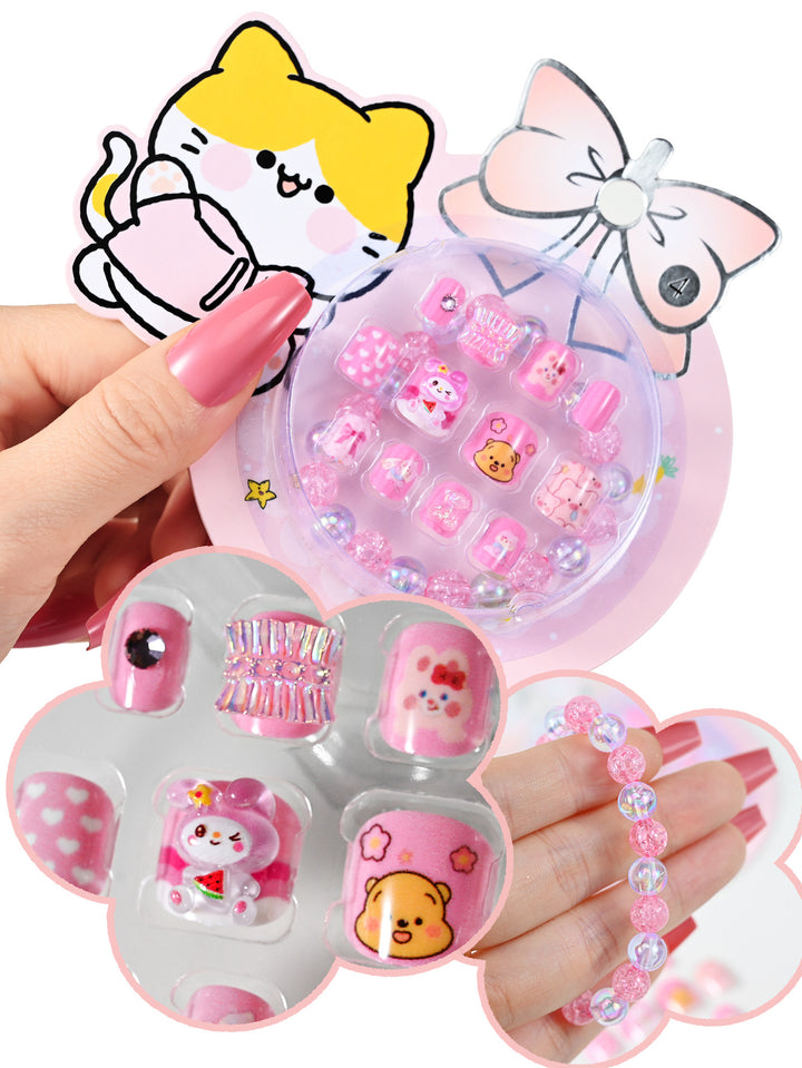 Cute Cartoon-Themed Press-On Nail Set Kalsten