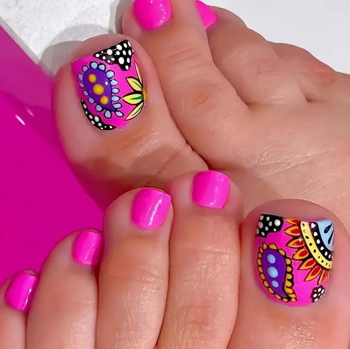 Floral Nail Design Enhancements Kalsten