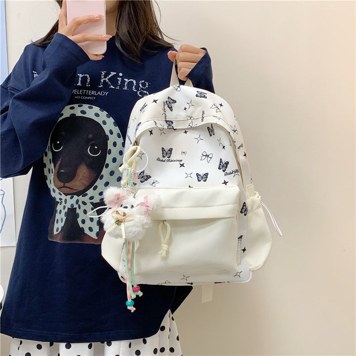 Butterfly Print Backpack Kalsten