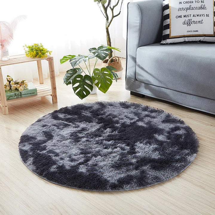 Plush Circular Area Rug Kalsten
