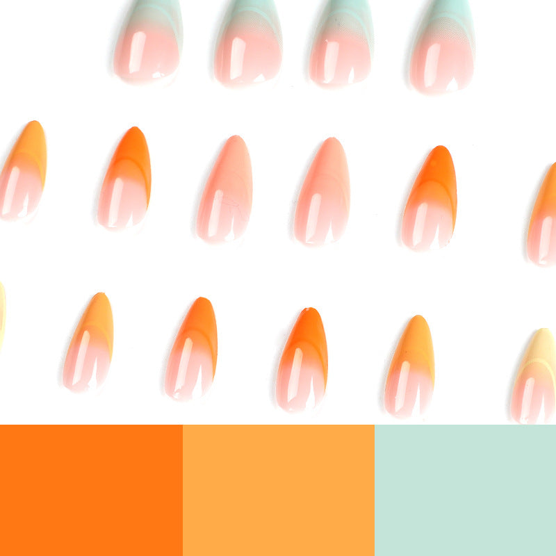 Artificial Nail Tips with Gradient Kalsten