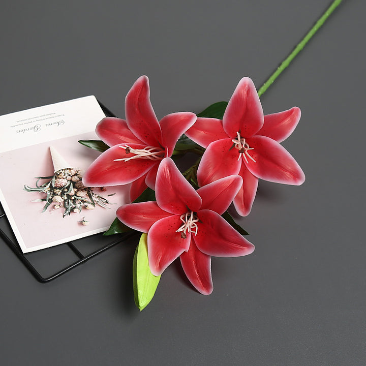 Lifelike Artificial Lily Bouquet