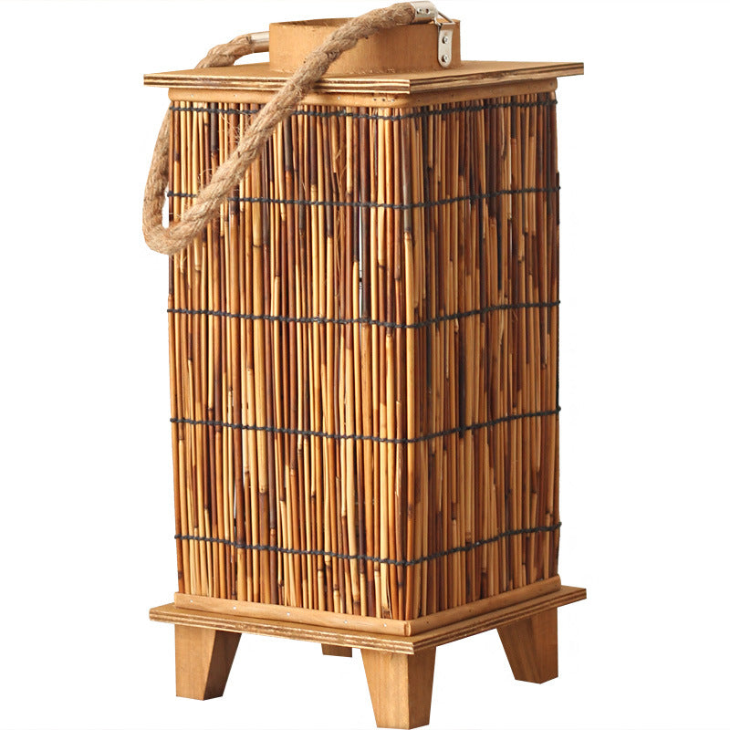 Handcrafted lantern made of natural material Kalsten