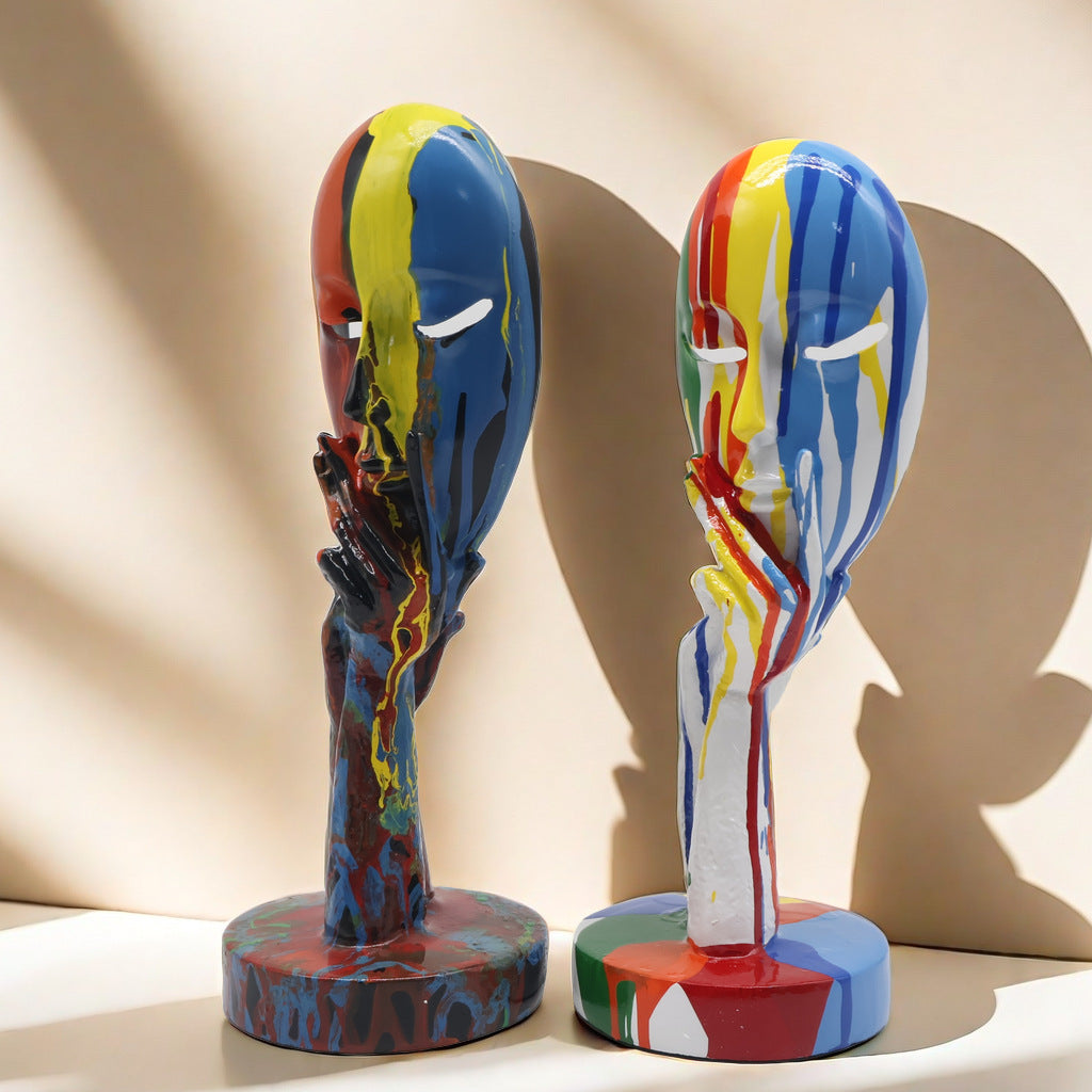 Artful decoration in the form of a thoughtful figure Kalsten