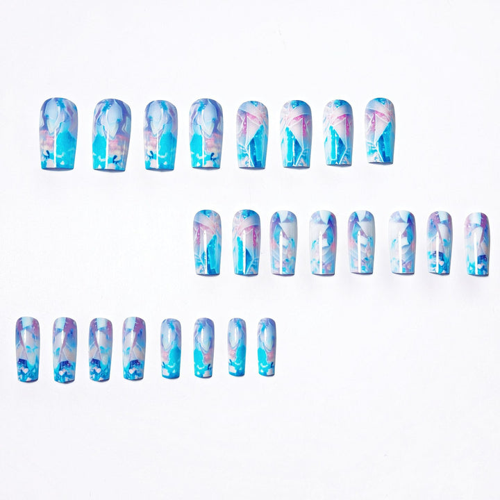Artificial Nails in Modern Crystal Look Kalsten