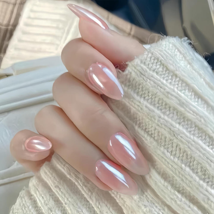 Glossy Pointed Press-On Nail Tips Kalsten