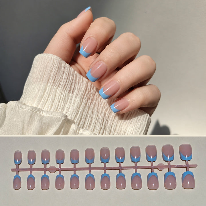 Chic French Tip Press-On Nail Art Set Kalsten