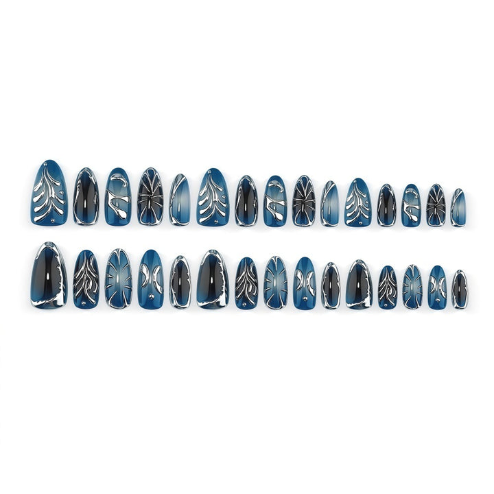 Artificial nails in the elegant leaf design Kalsten