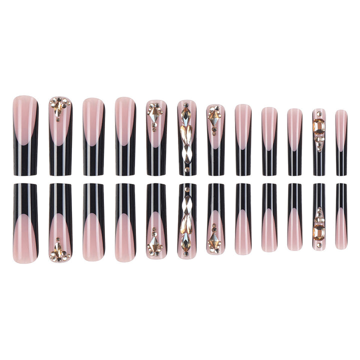 Luxury Rhinestone-Embellished Stiletto Press-On Nails Kalsten